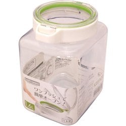 保存容器 1.6L キーポット ホワイトグリーン A-1083WG