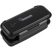 B-1478AA [弁当箱 910ml ブラック スリム 2段 バッグ付]