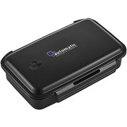 B-1477AA [弁当箱 860ml ブラック スリム 1段 バック付]