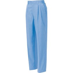 5363-007-L [アイトス レディースシャーリングパンツ(2タック) サックス L]