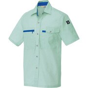 5366-005-L [アイトス 半袖シャツ(男女兼用) アースグリーン L]
