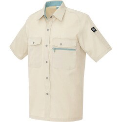 5376-002-3L [アイトス 半袖シャツ(男女兼用) ベージュ 3L]