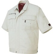 5461-004-6L [アイトス 半袖ブルゾン(男女兼用) シルバーグレー 6L]
