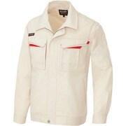5550-002-6L [アイトス 長袖サマーブルゾン(男女兼用) ベージュ×ワインレッド 6L]