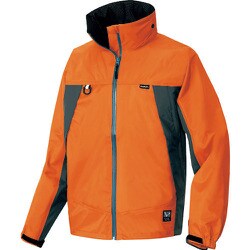 56301-063-5L [アイトス 全天候型ジャケット オレンジ×チャコール 5L]