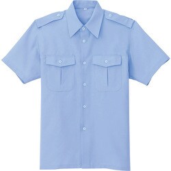 67002-007-M [アイトス 半袖シャツ サックス M]