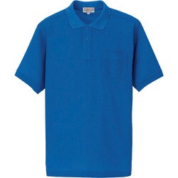 7615-006-LL [アイトス 半袖ポロシャツ(男女兼用) ブルー LL]