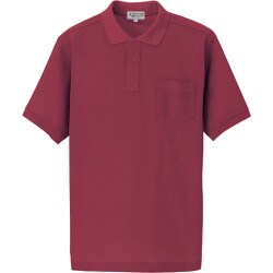 7615-013-5L [アイトス 半袖ポロシャツ(男女兼用) ワイン 5L]