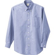 7822-007-L [アイトス 長袖T/Cオックスボタンダウンシャツ(男女兼用) サックス L]