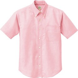 7823-060-S [アイトス 半袖T/Cオックスボタンダウンシャツ(男女兼用) ピンク S]