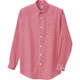 7824-009-5L [アイトス 長袖ギンガムチェックボタンダウンシャツ(男女兼用) レッド 5L]