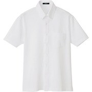 7854-001-L [アイトス 半袖ニットボタンダウンシャツ(男女兼用) ホワイト L]