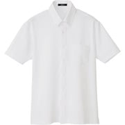 7854-001-S [アイトス 半袖ニットボタンダウンシャツ(男女兼用) ホワイト S]
