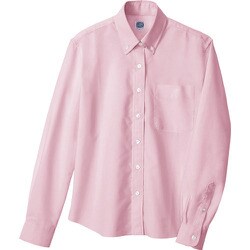 7871-060-L [アイトス レディース長袖オックスボタンダウンシャツ ピンク L]
