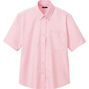 7873-060-L [アイトス レディース半袖オックスボタンダウンシャツ ピンク L]