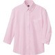 7875-060-L [アイトス レディース七分袖オックスボタンダウンシャツ  ピンク L]
