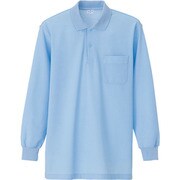 860-003-S [アイトス 長袖ポロシャツ(男女兼用) サックス S]