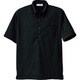 861206-010-M [アイトス メンズ半袖ニットボタンダウンシャツ ブラック M]