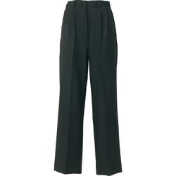 8633-010-3L [アイトス レディースシャーリングパンツ(2タック) ブラック 3L]