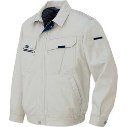 9031-004-5L [アイトス 長袖サマーブルゾン(男女兼用) グレー 5L]