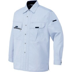 9035-007-6L [アイトス 長袖シャツ(男女兼用) サックス 6L]