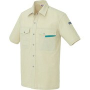 966-005-6L [アイトス 半袖シャツ(男女兼用) アースグリーン 6L]