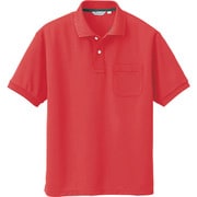 CL1000-046-L [アイトス メンズ半袖ポロシャツ レッド L]