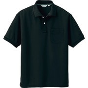 CL1000-091-5L [アイトス メンズ半袖ポロシャツ ブラック 5L]