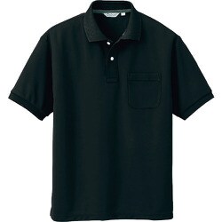 CL1000-091-L [アイトス メンズ半袖ポロシャツ ブラック L]