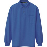 CL1001-003-3L [アイトス メンズ長袖ポロシャツ ブルー 3L]