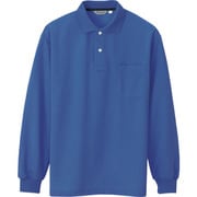 CL1001-003-L [アイトス メンズ長袖ポロシャツ ブルー L]