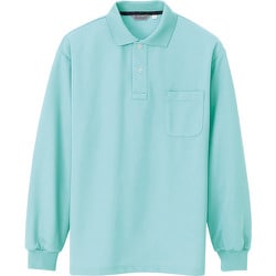 CL1001-004-L [アイトス メンズ長袖ポロシャツ ミントグリーン L]