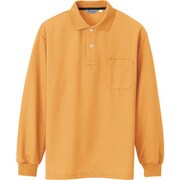 CL1001-012-S [アイトス メンズ長袖ポロシャツ オレンジ S]