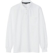 CL1001-024-L [アイトス メンズ長袖ポロシャツ ホワイト L]