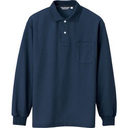 CL1001-034-L [アイトス メンズ長袖ポロシャツ ネイビー L]