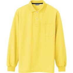 CL1001-042-5L [アイトス メンズ長袖ポロシャツ イエロー 5L]