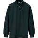 CL1001-091-L [アイトス メンズ長袖ポロシャツ ブラック L]
