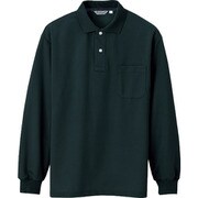 CL1001-091-LL [アイトス メンズ長袖ポロシャツ ブラック LL]