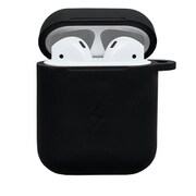 AirPods ワイヤレス充電シリコンカバー ブラック YHDCHCAP2-BK