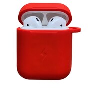 AirPods ワイヤレス充電シリコンカバー レッド YHDCHCAP2-RD
