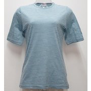 Ws ボーダーショートTシャツ I 132 ターコイズ×ダークグレー LLサイズ [アウトドア カットソー レディース]