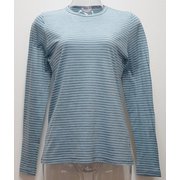 Ws ボーダーロングTシャツ I 135 ターコイズ×ダークグレー Mサイズ [アウトドア カットソー レディース]