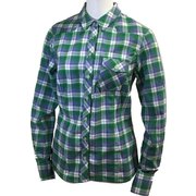 Bela Shirt Women 1030-01951 4479_eucalyptus-whit Mサイズ [アウトドア シャツ レディース]