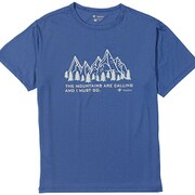 CシールドデジツリーT S/S 5215968 ブルー Mサイズ [アウトドア カットソー メンズ]