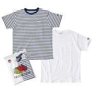 19821075010007 KAVU パックTee L WHITE/Navy [アウトドア カットソー]