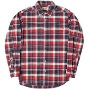 CシールドMIXチェックシャツ C-SHIELD Mix Check Shirt 5212969 (080)レッド Mサイズ [アウトドア シャツ メンズ]