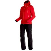 CLIMATE Rain-Suit AF Women 1010-26561 3528_ruby-black XSサイズ [アウトドア レインウェア レディース]