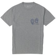 CシールドフットマークT S/S 5215981 グレー Sサイズ [アウトドア カットソー メンズ]