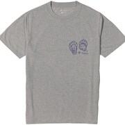 CシールドフットマークT S/S 5215981 グレー Lサイズ [アウトドア カットソー メンズ]