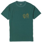 CシールドフットマークT S/S 5215981 フォレストグリーン Sサイズ [アウトドア カットソー メンズ]